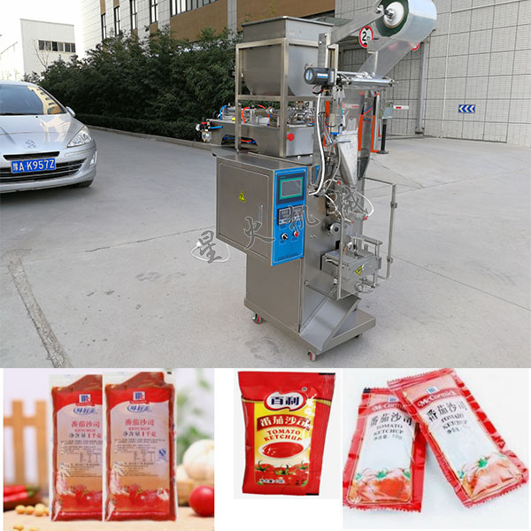 小袋番茄酱包装机械展示